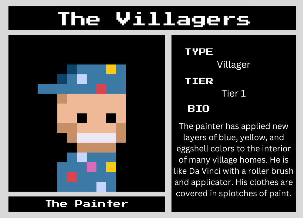 The Painter biography card